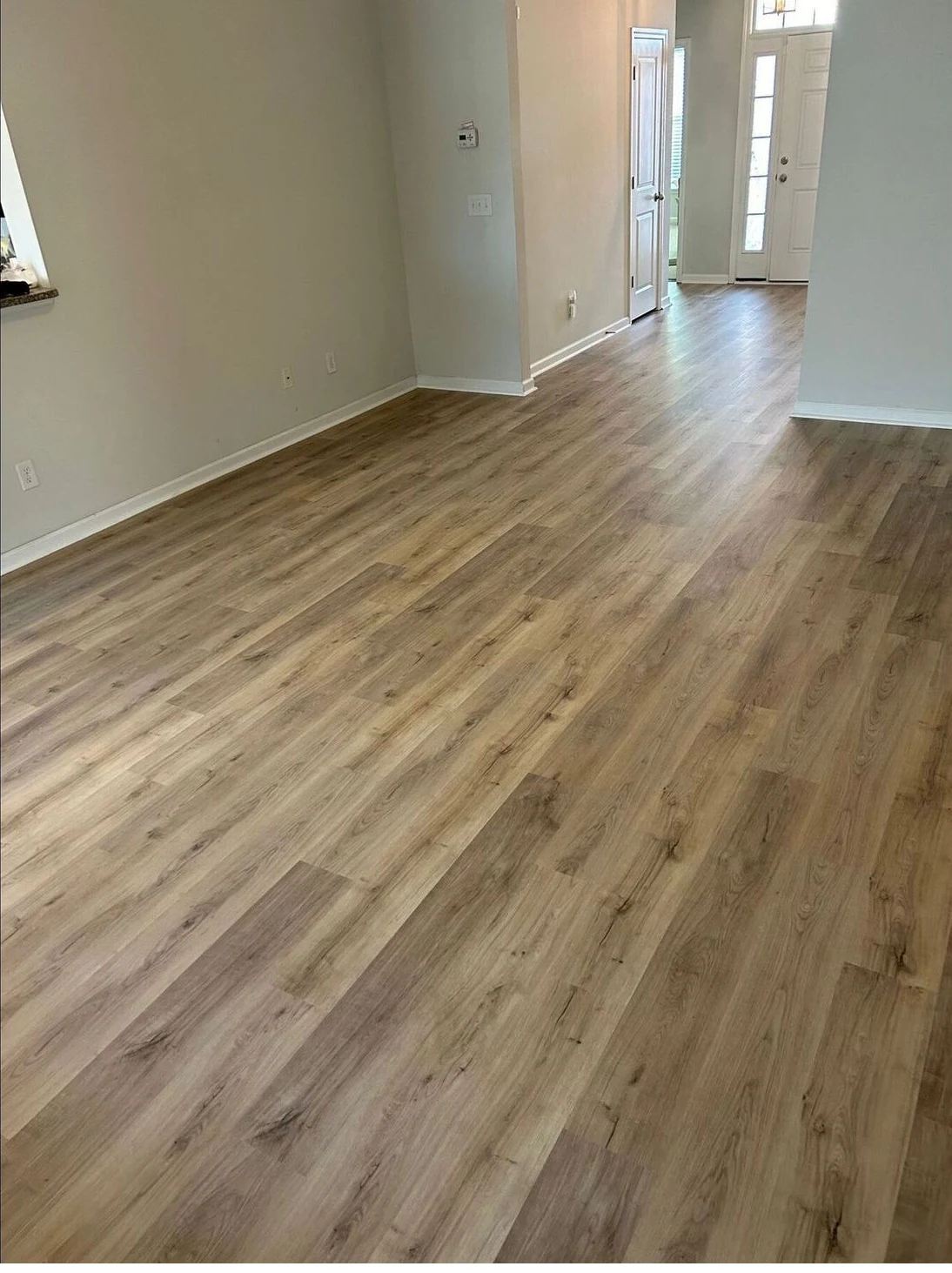 Completed LVP flooring project by Avelino Floorings