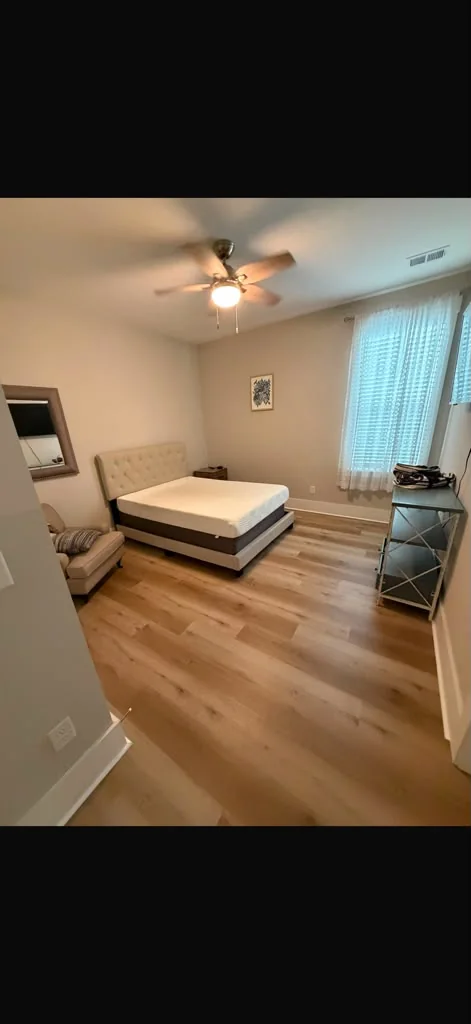 Vinyl flooring in another bedroom